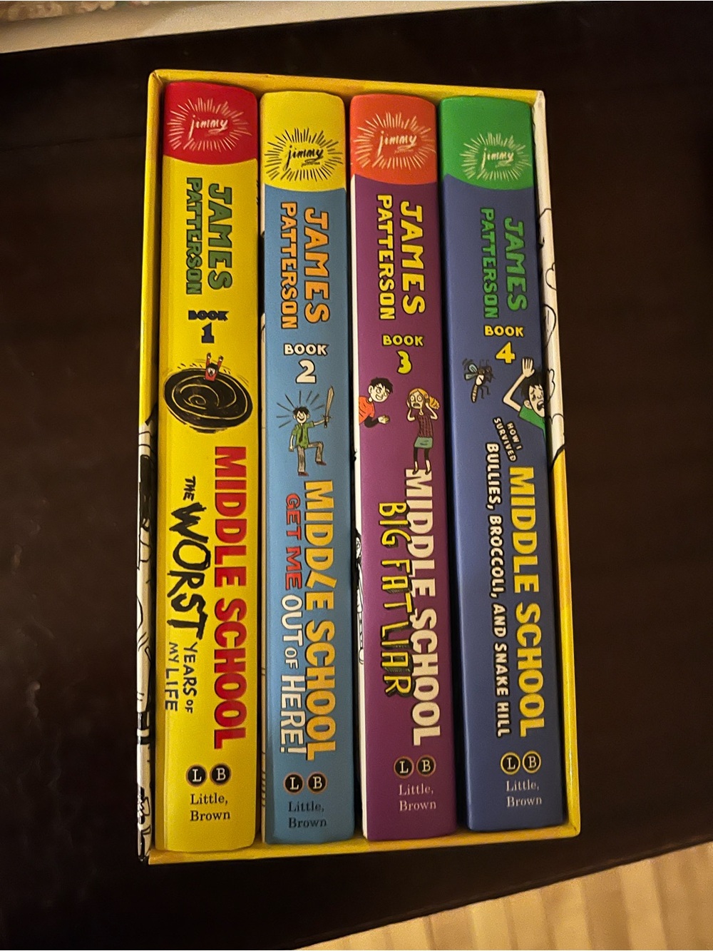 Middle School Box Set - Yellow, Blue, Purple, Green Spines